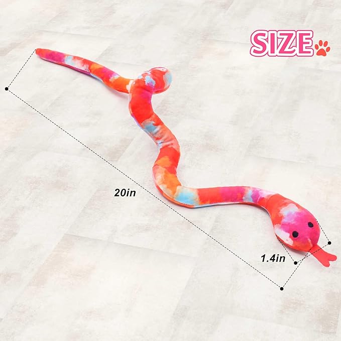 CiyvoLyeen Snake Catnip Toys Kitten Supplies Interactive Catnip Toys for Indoor Cats Snakes Cat Toy Novelty Gift for Cat Lovers Dental Health Chew Catnip Toy for Cats Set of 3
