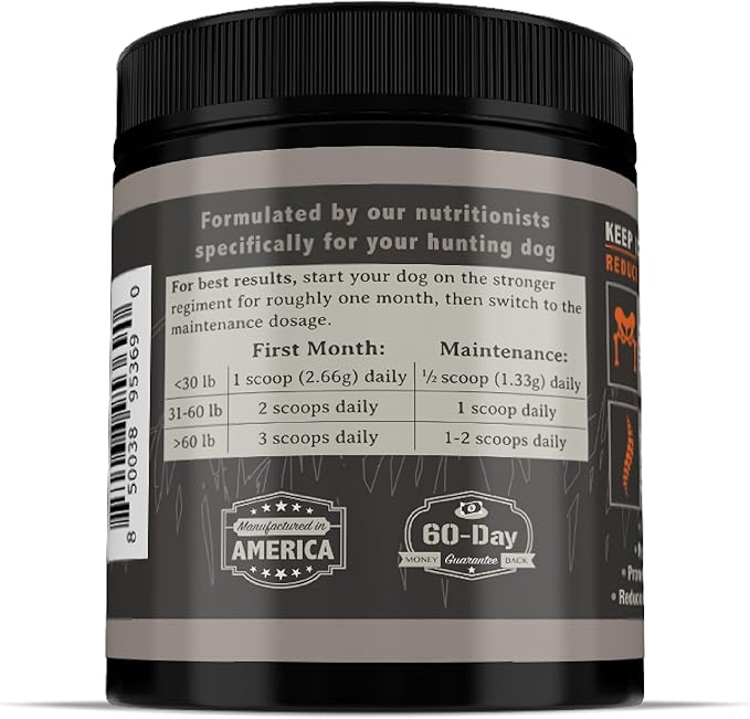 Free Range Joint Health Enhancer Supplement Powder for Dogs by Alpha Dog Nutrition - Premium Dog Arthritis Vitamins to Care for Joints - Contains Glucosamine, Chondroitin, MSM, Vitamin E, & More