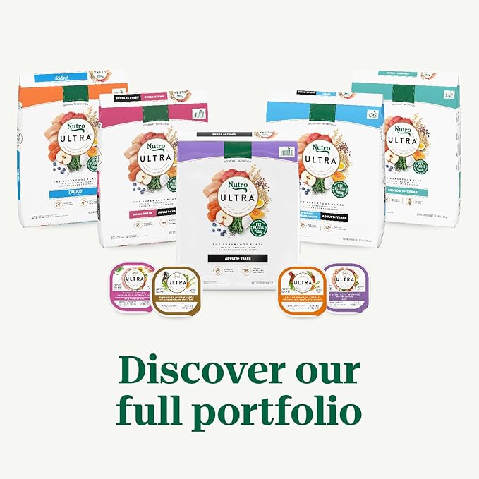 Nutro Ultra High Protein Dry Puppy Food, Trio of Proteins from Chicken, Lamb and Salmon, 22 lb Bag