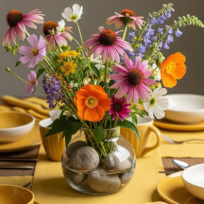 32 oz Jug Multicolor Gray Medium River Rock, 1½-3 inch size, for indoor outdoor decor, vase filler, candles, art, crafts, aquariums, fairy gardens, planters, tablescapes, terrariums