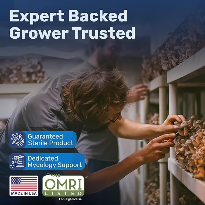 Surfin' Spores Premium Bulk Mushroom Substrate - 20 lbs Expert Mycologist Blend of Coco Coir, Vermiculite & Gypsum, Pasteurized & Odor-Free, Long Shelf-Life, Ideal for Monotub Cultivation