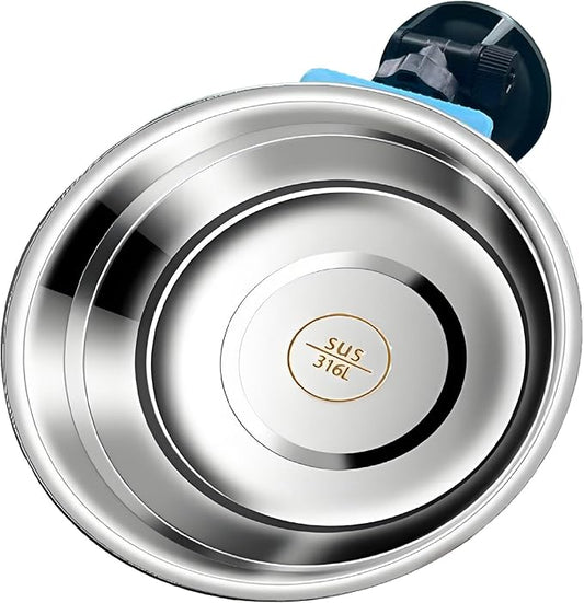 Jacknthe-Healthy and Practical, pet Breed and Growth Adjustable Bowl Height and Feeding Angle, adhered to a Smooth Surface and Foldable for Easy Storage.