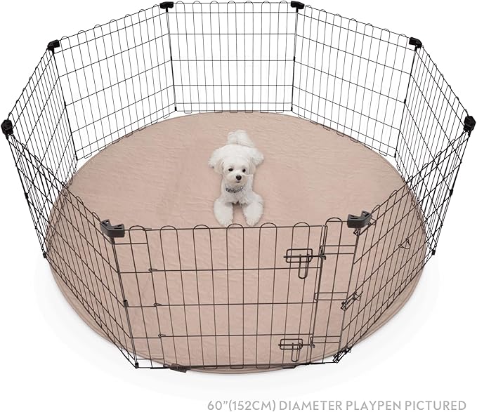 Paw Inspired Round Washable Pee Pad for Dogs | Reusable Puppy Pad for Potty Training, Whelping, Waterproof Mat | Leakproof, Non-Slip Liner (60" Extra Large Size, 1 Pack)