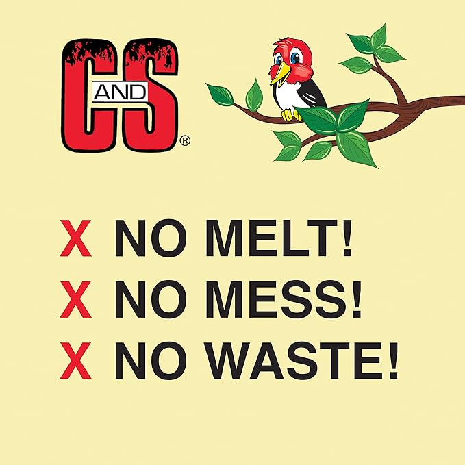 C&S Wild Bird Woodpecker Suet Nuggets Mega Box, 8 Pounds (Pack of 2)