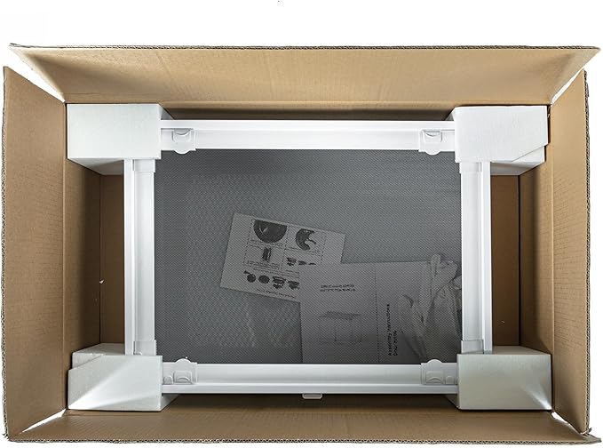 OiiBO 67 Gallon Reptile Tall Terrarium, Vertical Reptile Tank 24" x 18" x 36" Full Tempered Glass Double Front Opening Door with Top Mesh Lid, Reptiles Amphibians Habitat Enclosure (Knock-Down)