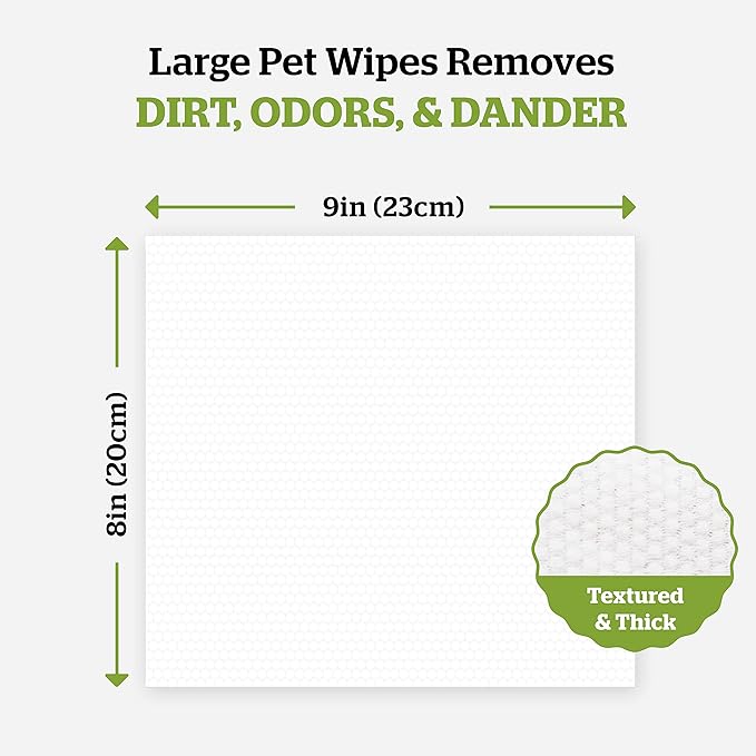 Pogi’s Dog Grooming Wipes – Hypoallergenic Pet Wipes for Paws, Body & Butt – Cleaning & Hydrating, Fragrance Free, 400-Count