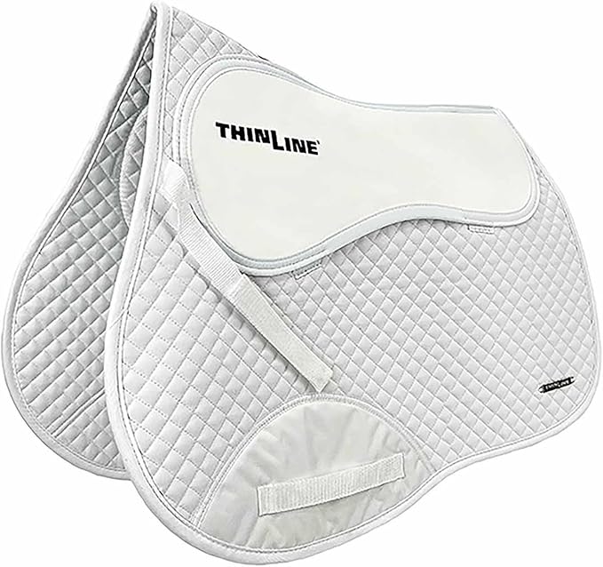 Thinline Cotton Quilted Jumper Durable Breathable Horse Riding Washable Shock-Absorbing no-Slip Thin Equine Saddle Pad - Equestrian Equipment and Accessories
