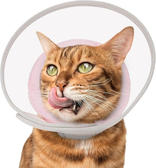 Cat Cone Collar Soft: Comfortable Waterproof Mesh Recovery Cone After Surgery to Stop Licking and Scratch, Alternative to Plastic Elizabeth Head/Neck Cone