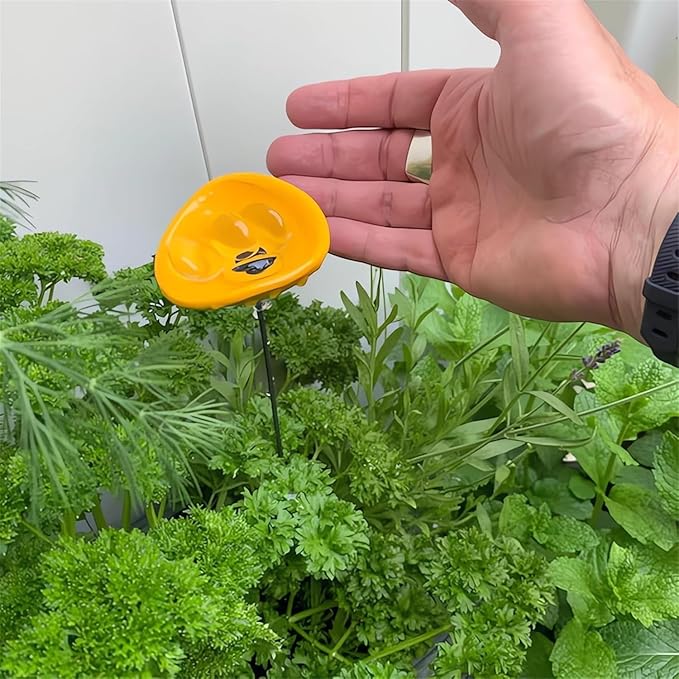 2026 Upgrade Bee Watering Station Butterfly Puddler Hummingbird Drinking Cups with Glass Marbles Colorful Bee Watering Cups for Garden Pollinator Watering Station Garden Decor for Outside (Orange)