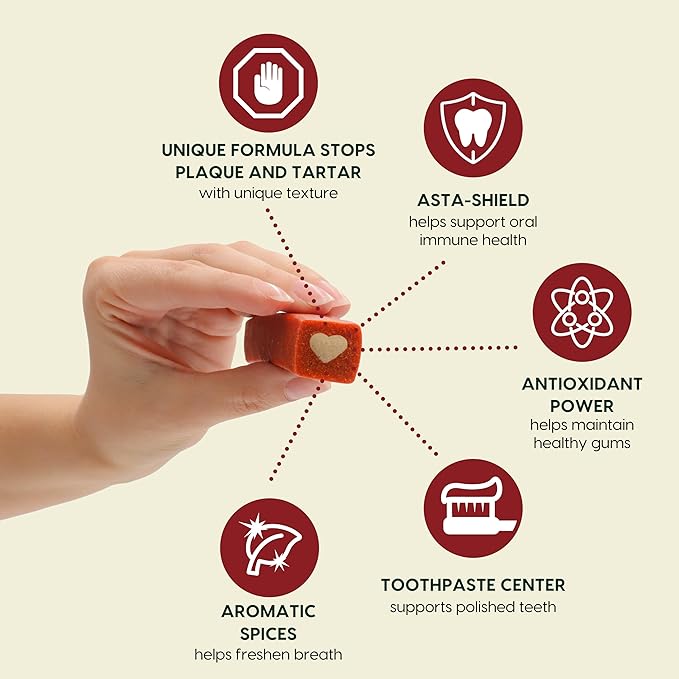 ARK NATURALS Protection+ Brushless Toothpaste, Dog Dental Chews for Large Breeds, Prevents Plaque & Tartar, Freshens Breath, 54oz, 1 Pack, Red, 54 Ounce (Pack of 1)