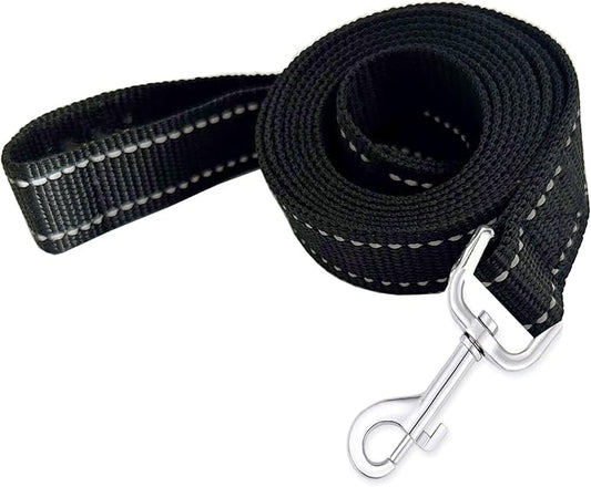 Reflective Dog Leash 7Ft /8 Feet Long, 1 Inch Wide, for Small and Medium Dogs