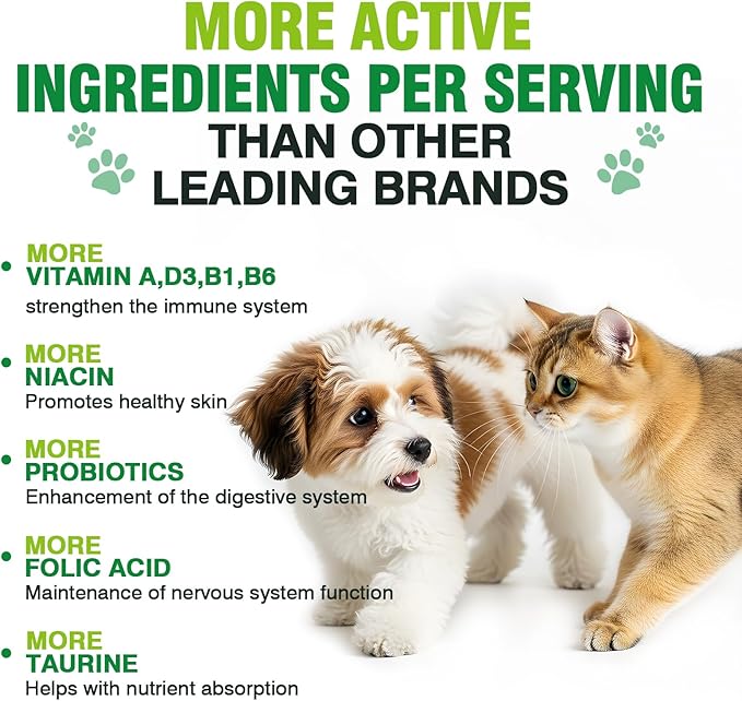 Natural Antibiotics for Dogs and Cats,Antibiotic for Cats,Dog Antibiotics in Drops,Help with Allergies, Itching, Coughs, UTIs,Skin, Coat, Digestion Care,for All Breeds & Ages,Pet Supplements&Vitamins