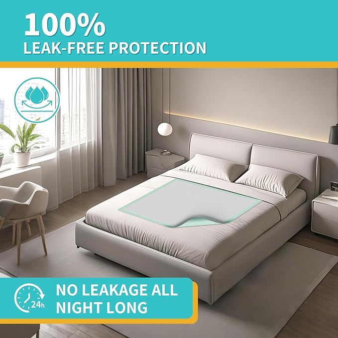 Disposable Bed Pads 40"X36" Extra Large Chucks Pads for Adults 130G Heavy Duty Pads Super Absorbent Underpads Waterproof Pee Pads for Incontinence, Mattress or Large Pets [100x91CM, 20pcs]