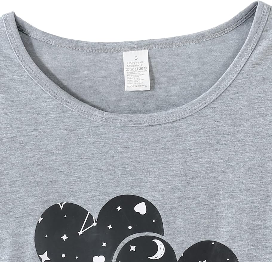 YIJIU Women's Sleepwear Long Sleeve Top and Pants Pajama Set Panda Print Nighty