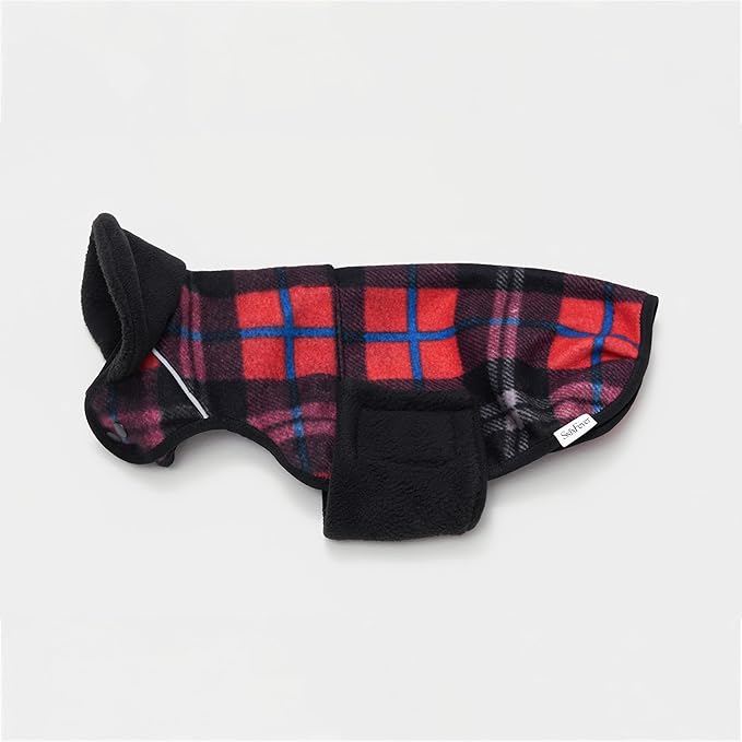 Sphynx Cat Windproof Turtleneck Jacket, Cat Puppy Warm Fleece Hoodie Fall and Winter,Easy to Wear Cat Coat with Velcro,Neck and Chest Adjustable Sweater (M (3.5-5.5lbs))