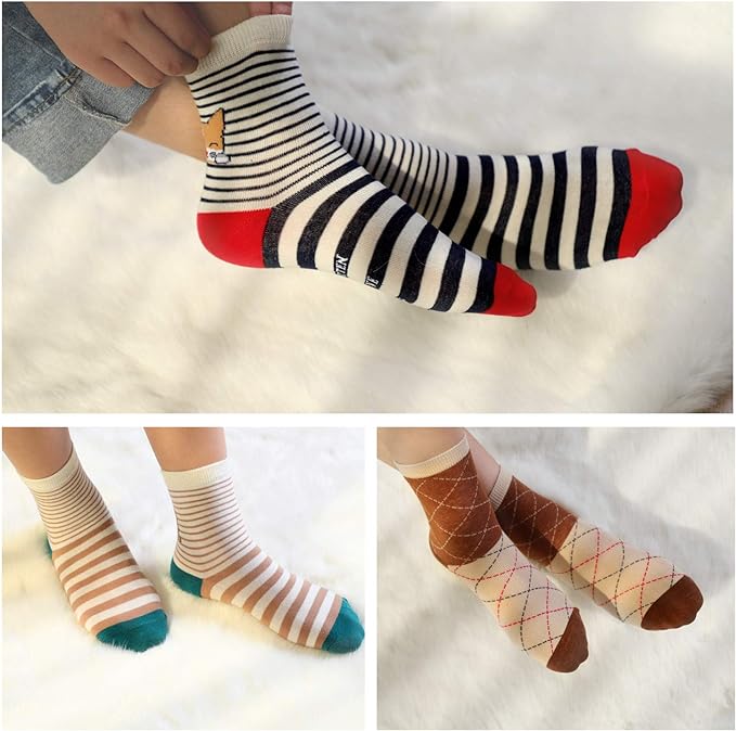 Jeasona Women's Cat Socks Cat Gifts Cute Animal Socks Dog Owl Gifts for Women