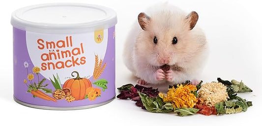 Niteangel Hamster Snack & Treats Toy: - Small Animal Natural Treat Mix for Dwarf Syrian Robo Hamsters Gerbils Mice Lemmings Degus or Other Small-Sized Pets (Vegetable Combo)