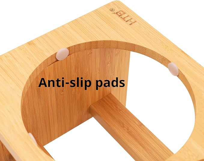 HTB Elevated Dog Bowls,Raised Dog Bowl Stand with 2 Stainless Steel Bowls,Elevated Raised Dog Bowls for Large Medium Small Sized Dogs