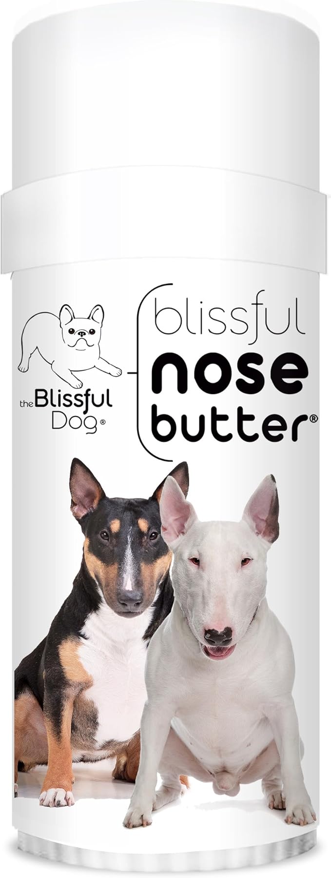 The Blissful Dog Bull Terrier Unscented Nose Butter - Dog Nose Butter, 2 Ounce