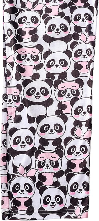 YIJIU Women's Sleepwear Long Sleeve Top and Pants Pajama Set Panda Print Nighty