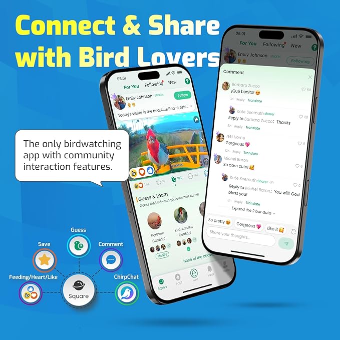 HIXX Smart Hummingbird Feeder with Camera Solar Powered, with Ant Moat & Bee Proof AI Bird Recognition, Easy Clean & Refill, with Coolfly Birdwatching APP, Ideal Gifts for Hummingbird Lover (17.5 oz)