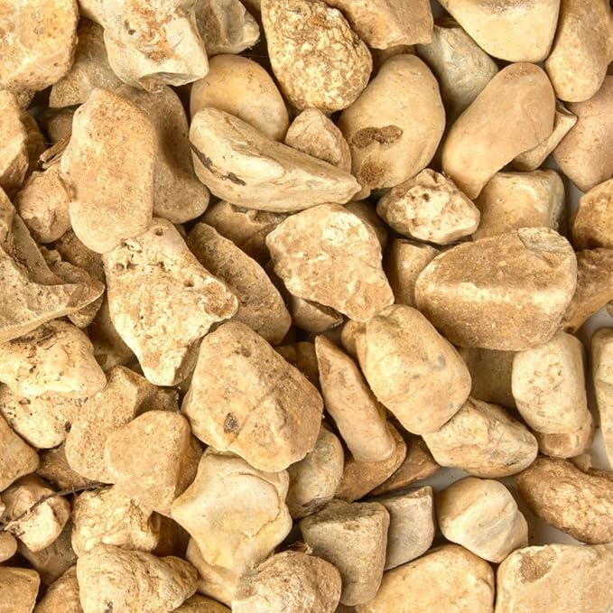 32 oz Jug Multicolor Cream Medium River Rock, 1½-3 inch size, for indoor outdoor decor, vase filler, candles, art, crafts, aquariums, fairy garden, planters, tablescapes, terrariums