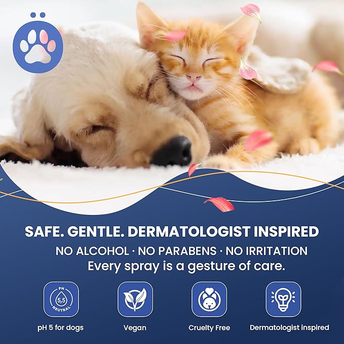 Dog Perfume - Luxury Designer Scent for Dogs - 3-in-1 Deodorizing, Conditioning & Grooming Mist - 95% Natural - Alcohol-Free - Made in USA – Long Lasting Dog Cologne Spray