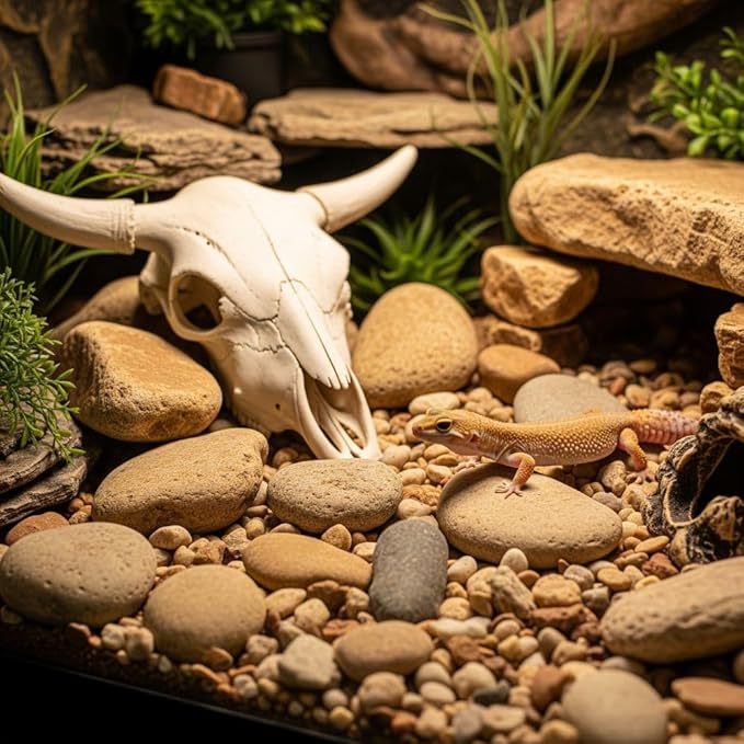 32 oz Jug Multicolor Tan Medium River Rock, 1½-3 inch Size, for Indoor Outdoor Decor, vase Filler, Candles, Art, Crafts, Aquariums, Fairy Gardens, planters, tablescapes, terrariums