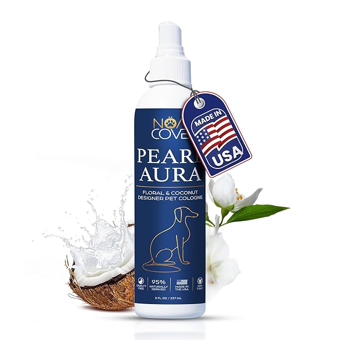 Dog Perfume - Luxury Designer Scent for Dogs - 3-in-1 Deodorizing, Conditioning & Grooming Mist - 95% Natural - Alcohol-Free - Made in USA – Long Lasting Dog Cologne Spray