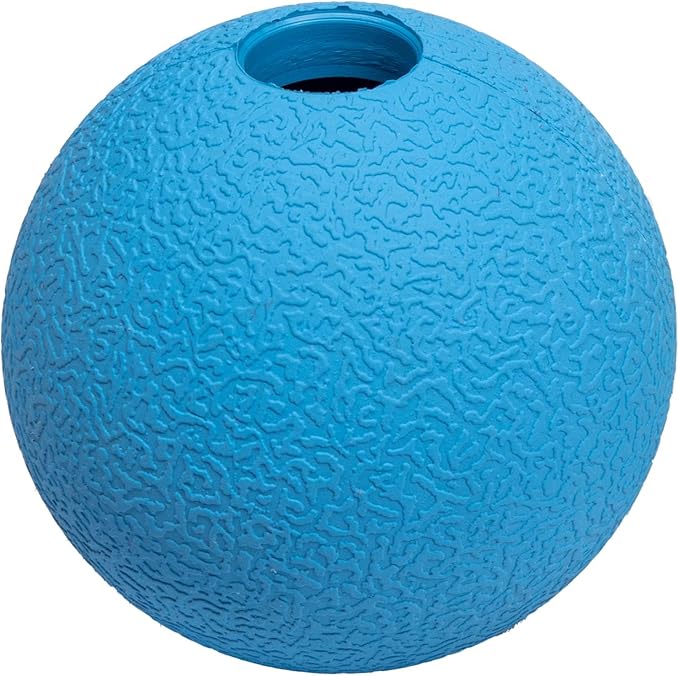 Amazon Basics Dog Toys, Interactive Fetch Rubber Balls, (Pack of 10), 2.5 inch, Multi-Color Blue/Orange