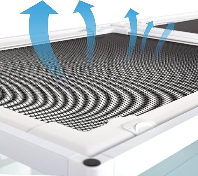 OIIBO 67 Gallon Reptile Tank,48" x 18" x 18" Glass Reptile Tank with Sliding Doors Front Opening Reptiles Terrarium with Screen Ventilation for Snakes,Lguanas, Chameleons