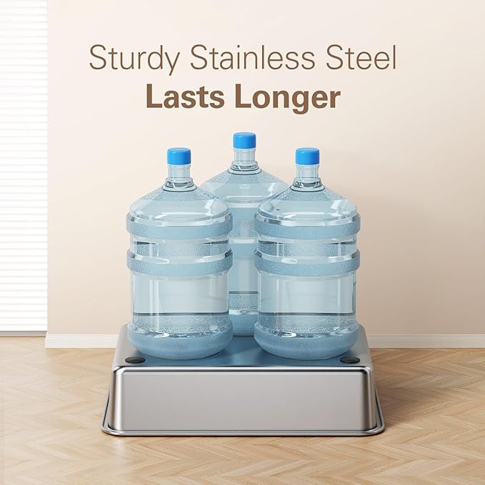 Zarler Stainless Steel Litter Box with Lid, Extra Large Cat Litter Boxes, XL Large Metal Litter Box for Big Cats with High Sided, Light Grey (Non-Sticky, Easy to Clean, Anti-Urine Leakage)