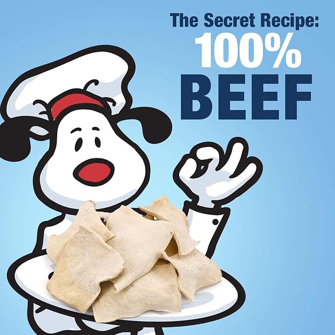 ValueBull USA Rawhide Chips, Natural Beef Flavor, 4 Pound - Natural & Safe, USA Beef Hide, Long Lasting, Chemical Free, No Artificial Flavors