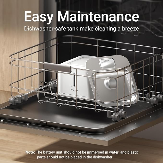 DownyPaws Cat Water Fountain Stainless Steel Cordless, 101 oz/3L FurSink Wireless Cat Water Dispenser for Pets, Battery Operated Pet Drinking Fountain with Motion Sensor, Easy Clean, White