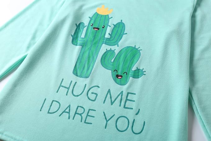 YIJIU Women's Sleepwear Long Sleeve Top and Pants Pajama Set Panda Print Nighty