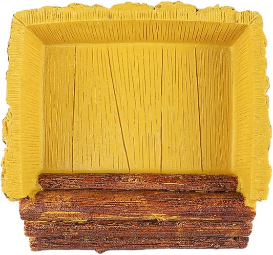 Food/Water Dish for Reptiles, Amphibians and Other Little Critters Water/Food Bowl, Made from Premium Resin (Yellow Bowl (Big))