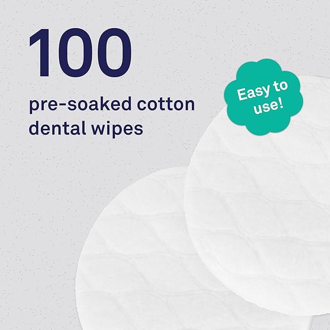 Petpost Dental Wipes for Dogs | 100 Count Presoaked Pads in Natural Tooth Cleaning Solution | Bad Breath and Tooth Buildup Remover