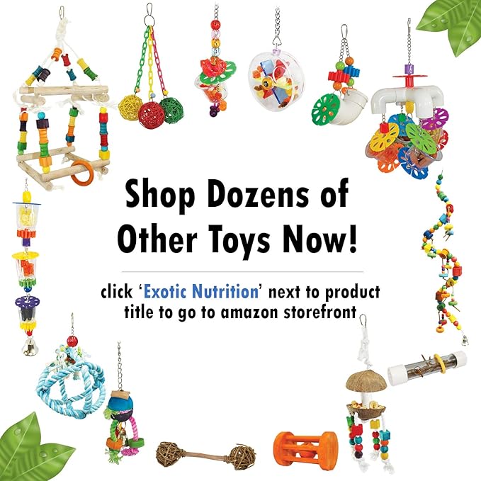 Nectar POD Forager - Small Animal Toy & Cage Accessory - Sugar Gliders, Rats, Ferrets, Birds, Squirrels, Prairie Dogs, Degus, Chinchillas, Marmosets & More