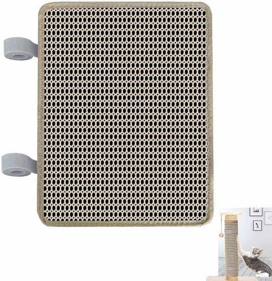 Cat Nail File Scratcher Wrapped Around a Cat Scratching Post, Cat Scratch Pad with 80 Aluminum Oxide Grit, Nail File for Cats Can Help to Trim Your Cat's Nails and Protect Scratch Post