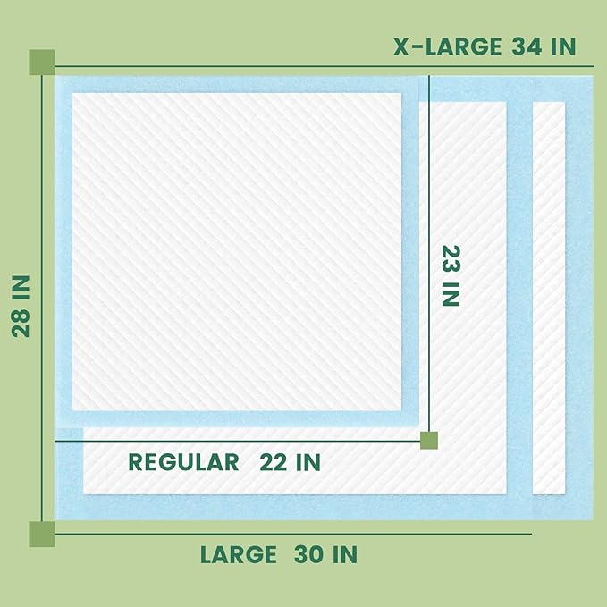 IMMCUTE Puppy Pee Pads 30x28 Inch, 50 Count - Extra Large Super Absorbent Puppy Training Pads with Double Leak-Proof Layer, Thick Disposable Potty Pads for Dogs & Pets Indoor & 0utdoor Use