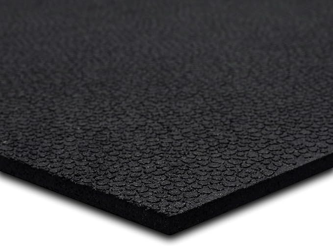 Mohawk Home Heavy Duty Rubber Stall Mat - Gym Floor- Under Dog Crate - All Purpose Utility 2'x2' - 1/2" Thick