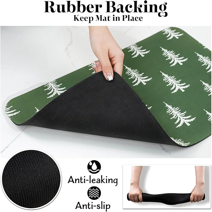 Dog Cat Food Mats for Floors, Absorbent Dog Bowl Mats for Food and Water, Quick Dry Pet Food Mat Non-Slip Pet Supplies