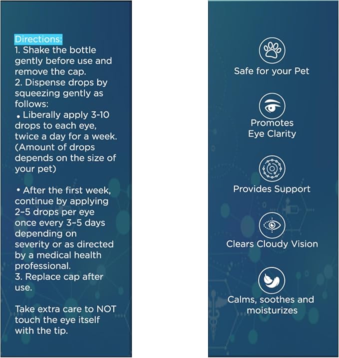 NOVEHA Pet Drops | Advanced Lanosterol Solution + NAC (2 x 10 mL)