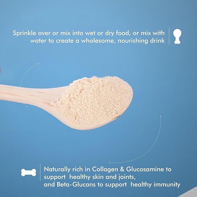 King Lou Pets - Bone Broth Booster Joint Support - Beef Broth Topper - Beef Bone Broth and Green Lipped Mussel - Bone Broth for Dogs and Cats - Cat and Dog Bone Broth for Healthy Skin and Joints