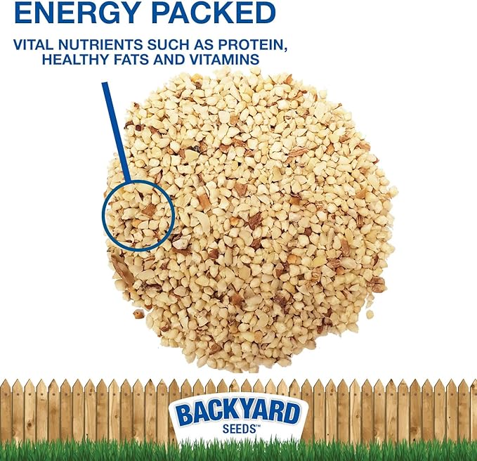 Backyard Seeds Peanut Hearts - High-Energy Wild Bird Food, 50 lbs (50 Pounds)