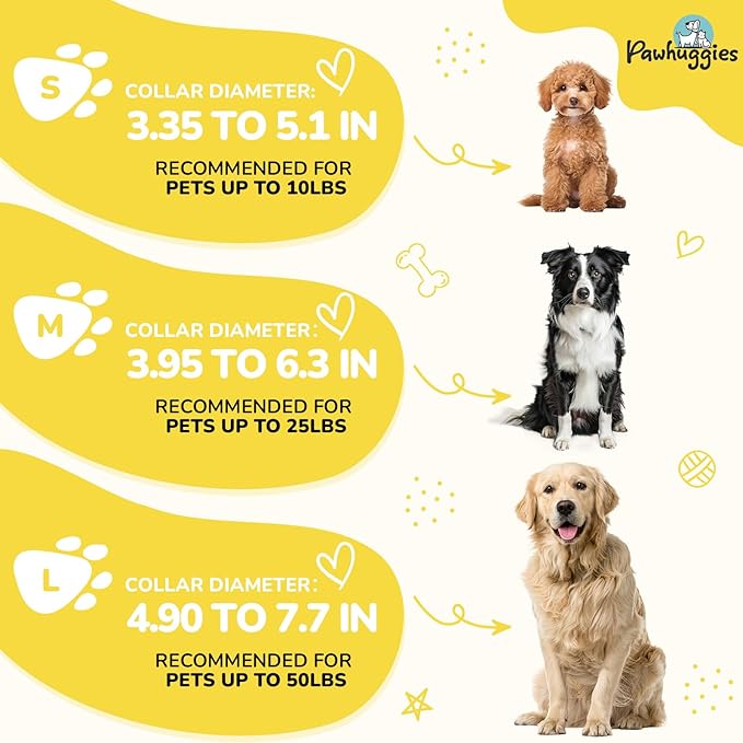 Yellow Dog Collar and Leash Set for Large Dog, Breathable, Anti-Odor & Soft, Comfortable for Sensitive Skin Puppies, 90% Bamboo Rayon, Adjustable Quick-Release Buckle Pet Collar for Large Breeds