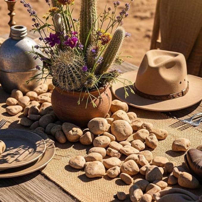 32 oz Jug Multicolor Tan Medium River Rock, 1½-3 inch Size, for Indoor Outdoor Decor, vase Filler, Candles, Art, Crafts, Aquariums, Fairy Gardens, planters, tablescapes, terrariums