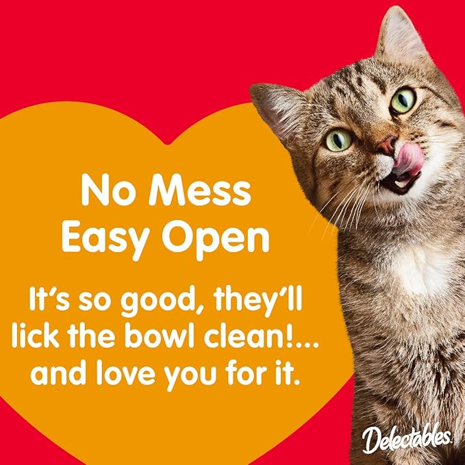 Hartz Delectables Chowder Lickable Wet Cat Treats for Senior Cats, Tuna & Whitefish, 1.4 Ounce (Pack of 12)(Packaging May Vary )