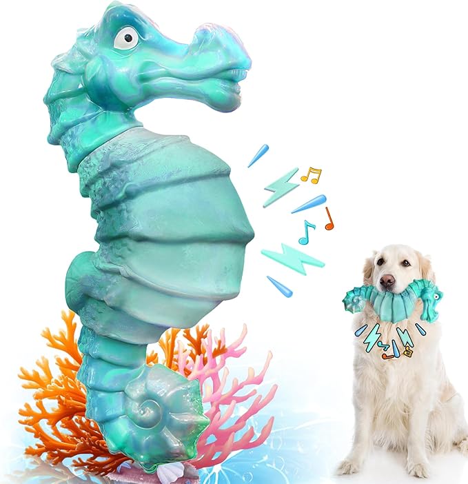 Dog Chew Toys for Aggressive Chewers: Tough DogToys for Large Dogs -Indestructible Toys for All Breeds-Squeaky Dog Toys for Aggressive Chewers/Super Chewers/Heavy Duty