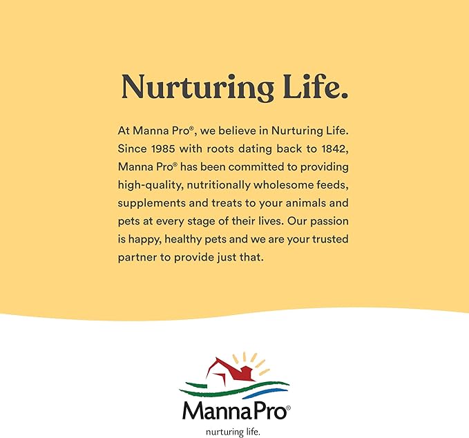Manna Pro All Flock Crumbles, Crafted with Probiotics for Gut Health & Digestion, 16% Protein for Mixed Flocks with No Artificial Colors or Flavors, Crumbled for Easy Feeding, 8 lbs
